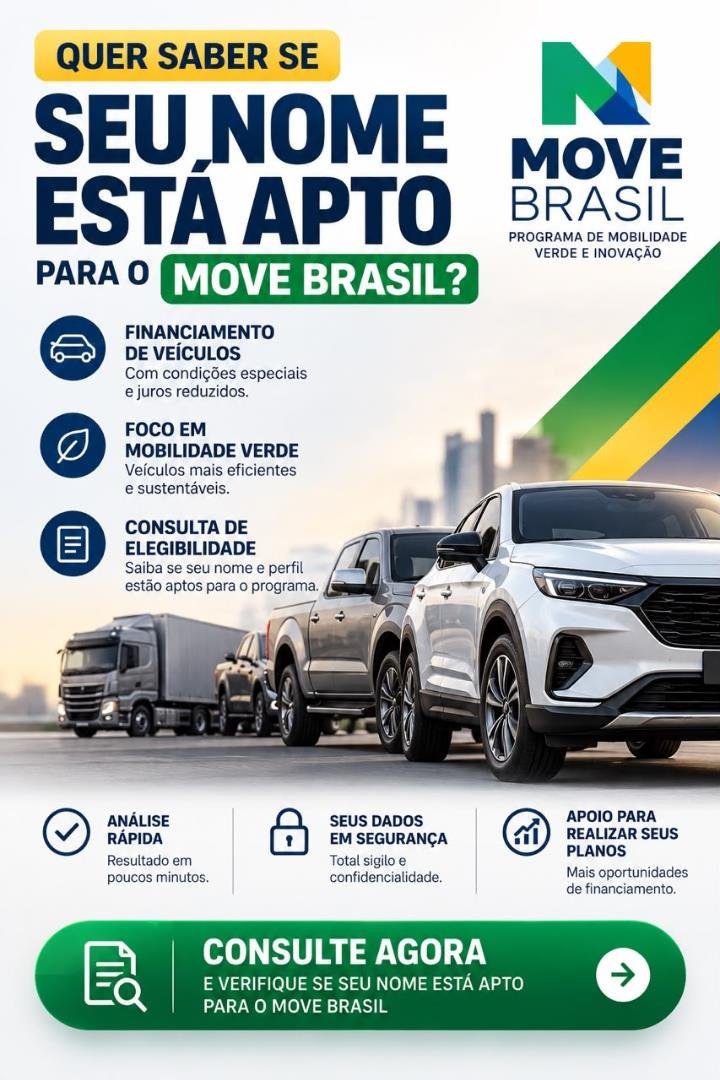 Material informativo sobre o Move Brasil